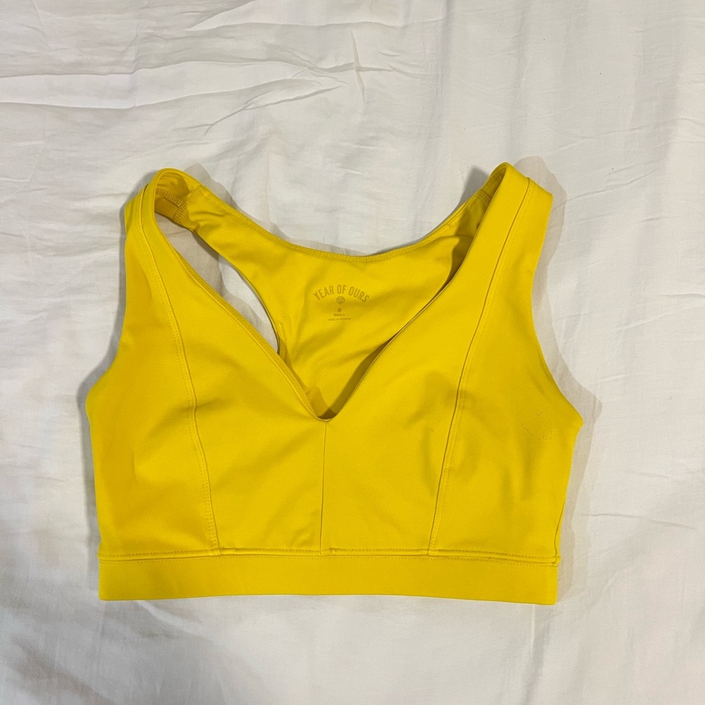 Yellow Sports Bra